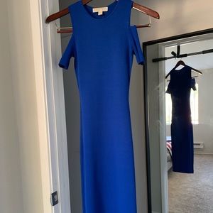 Royal blue body con dress